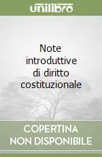 Note introduttive di diritto costituzionale Bestseller
