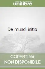 De mundi initio Promozione Esclusiva
