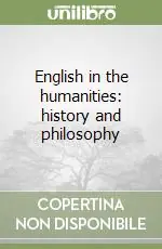 English in the humanities history and philosophy Occasione Imperdibile