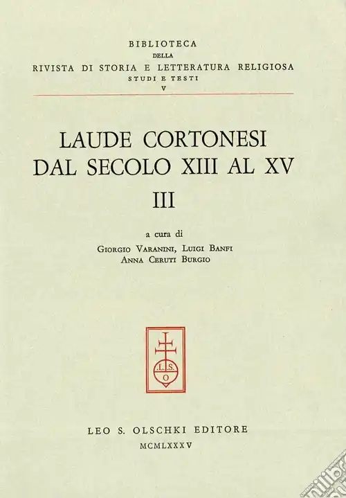 Laude cortonesi dal secolo XIII al XV. Vol. 3 Occasione