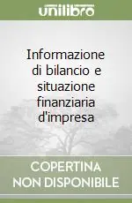 Vendita Finale Informazione di bilancio e situazione finanziaria d‘impresa