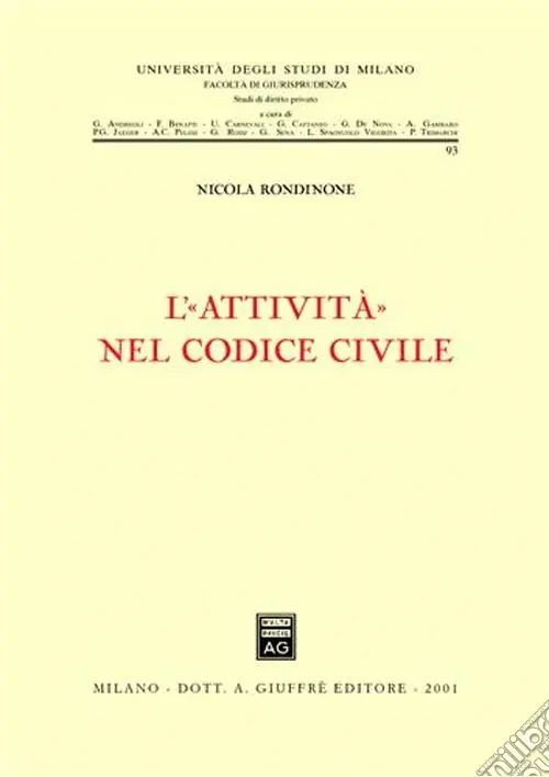 L‘attività nel Codice civile Non Perdere