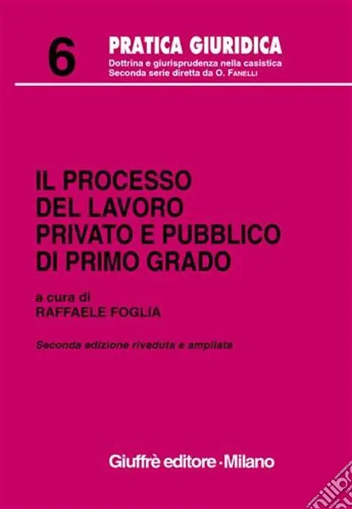 Il processo del lavoro privato e pubblico di primo grado Compra Oggi Stesso