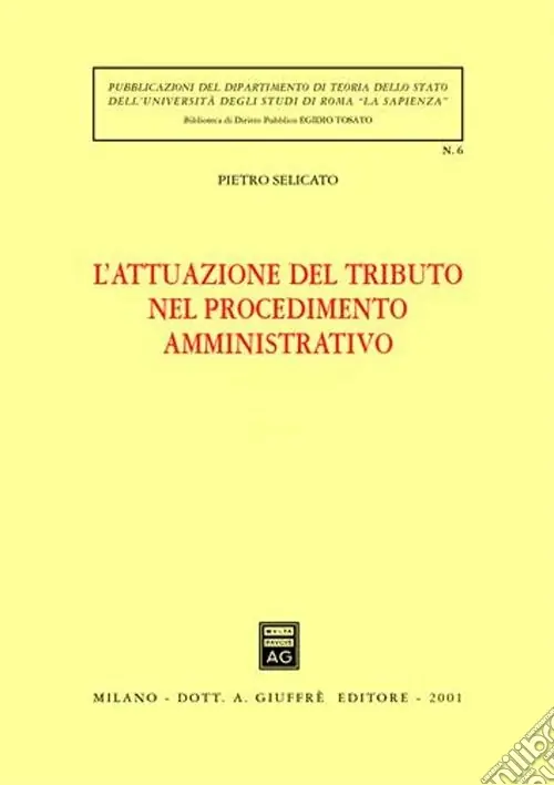 Reso Gratuito L‘attuazione del tributo nel procedimento amministrativo