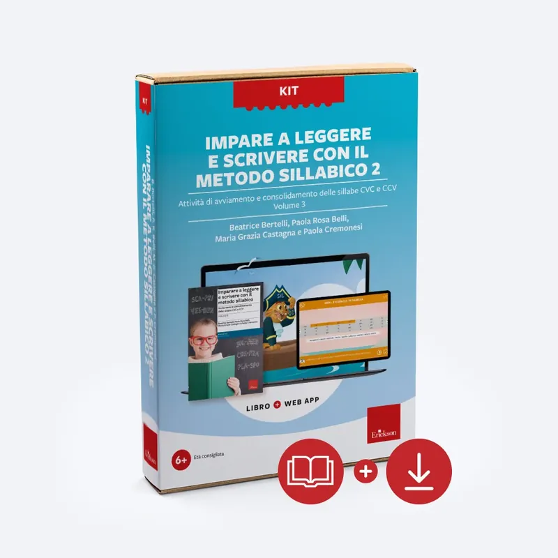 Non Perdere KIT Imparare a leggere e scrivere con il metodo sillabico 2 - Volume 3 (Kit Libro + Web app)