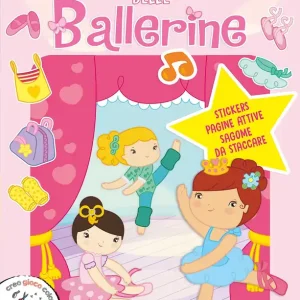 Superalbum delle ballerine Stickers, pagine attive, sagome da staccare Subito Disponibile