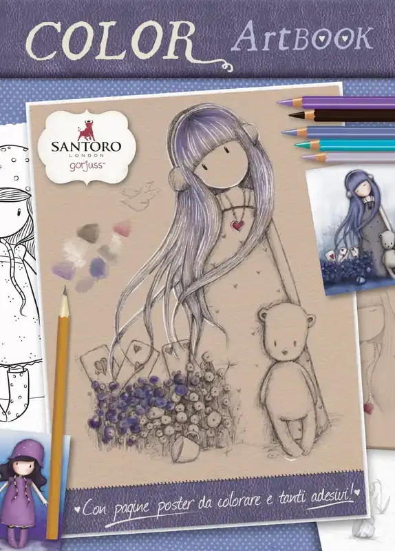 Gorjuss - Color Art Book Con pagine poster da colorare e tanti adesivi! Miglior Prezzo
