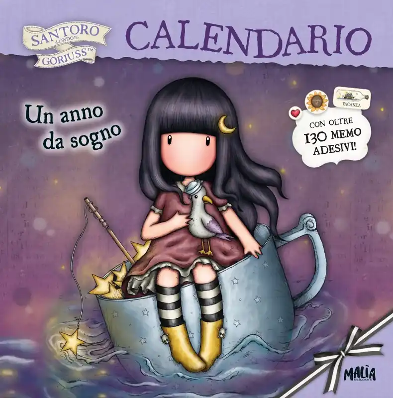 Esclusivo CALENDARIO GORJUSS. UN ANNO DA SOGNO,da parete, 28 x 28 cm
