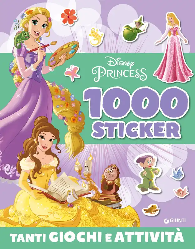 Reso Gratuito 1000 Sticker Disney Princess Tanti giochi e attività