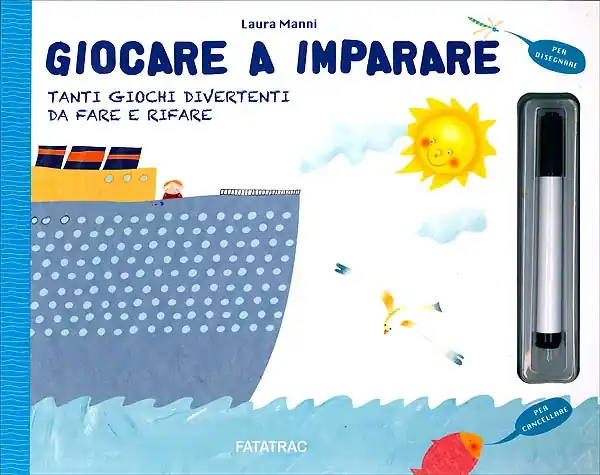 Giocare a imparare Tanti giochi divertenti da fare e rifare - Con pennarello con inchiostro a base d‘acqua Prezzo Basso