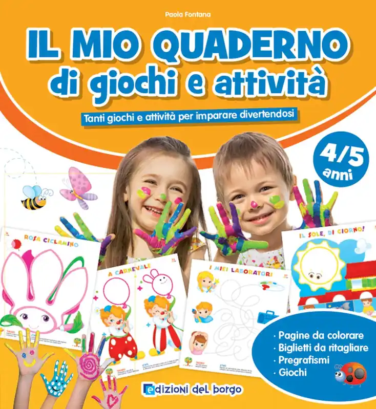 Il mio quaderno di giochi e attività 4/5 + pennarelli Tanti giochi e attività per imparare divertendosi A Buon Prezzo