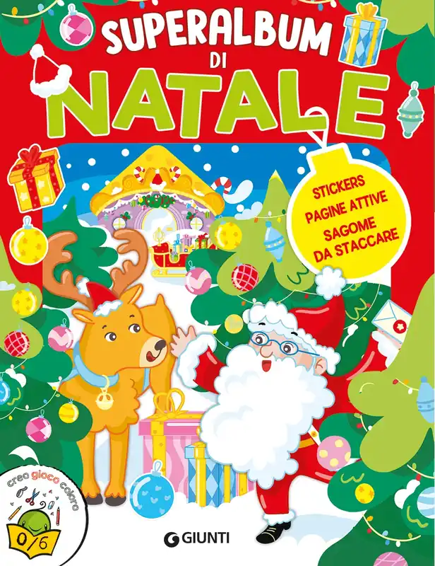 Superalbum di Natale Stickers, pagine attive, sagome da staccare Miglior Prezzo