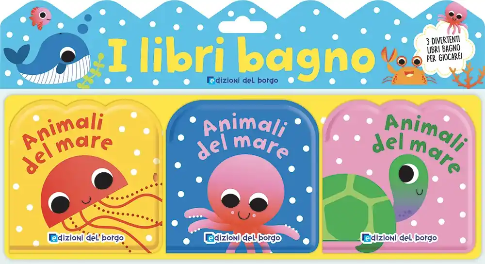 Libri bagno - Gli animali del mare Tre divertenti libri bagno per giocare! Nuova Collezione