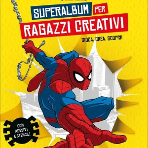 Superalbum per ragazzi creativi Spiderman Album Creativo Gioca, crea, scopri! - Con adesivi e stencil! Compra Oggi Stesso