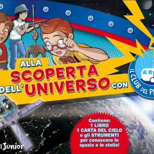 Alla scoperta dell‘Universo con Il Club del Planetario Contiene 1 libro, 1 carta del cielo e gli strumenti per conoscere lo spazio e le stelle! Prezzo Ridotto