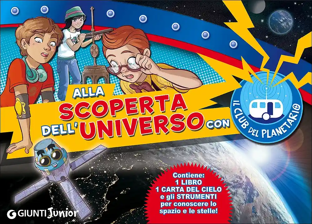 Alla scoperta dell‘Universo con Il Club del Planetario Contiene 1 libro, 1 carta del cielo e gli strumenti per conoscere lo spazio e le stelle! Prezzo Ridotto