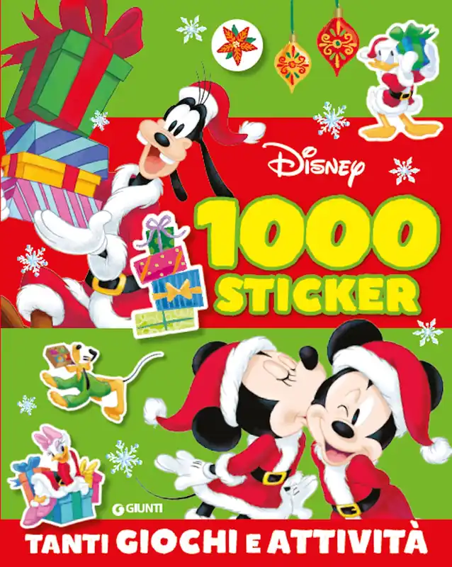 1000 Sticker Natale Disney Tanti giochi e attività Nuova Collezione