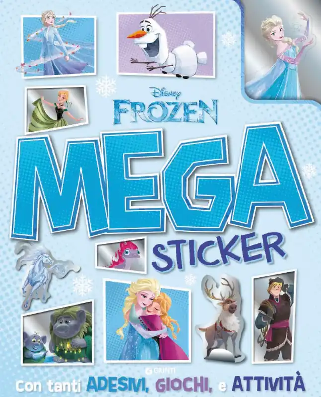 Nuova Collezione Frozen Mega Sticker Con tanti adesivi, giochi, attività