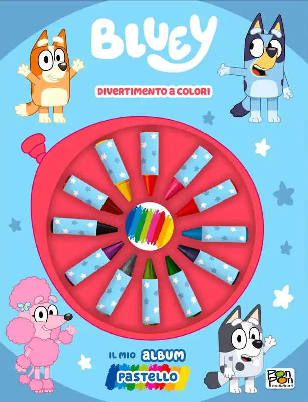 Bluey. Il mio album pastello. Divertimento a colori Professionale
