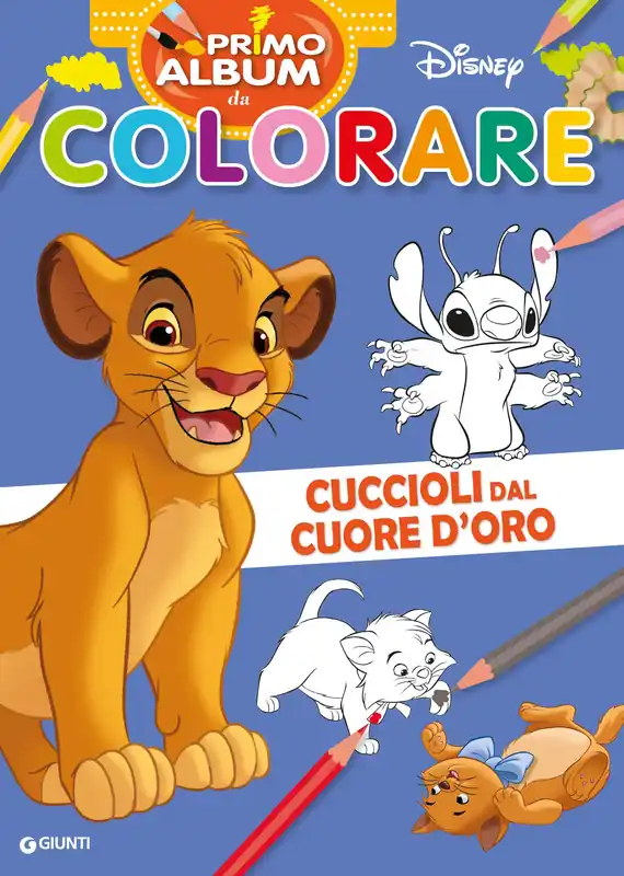 Nuovo Arrivo Cuccioli dal cuore d‘oro Primo album da colorare Disney Re Leone