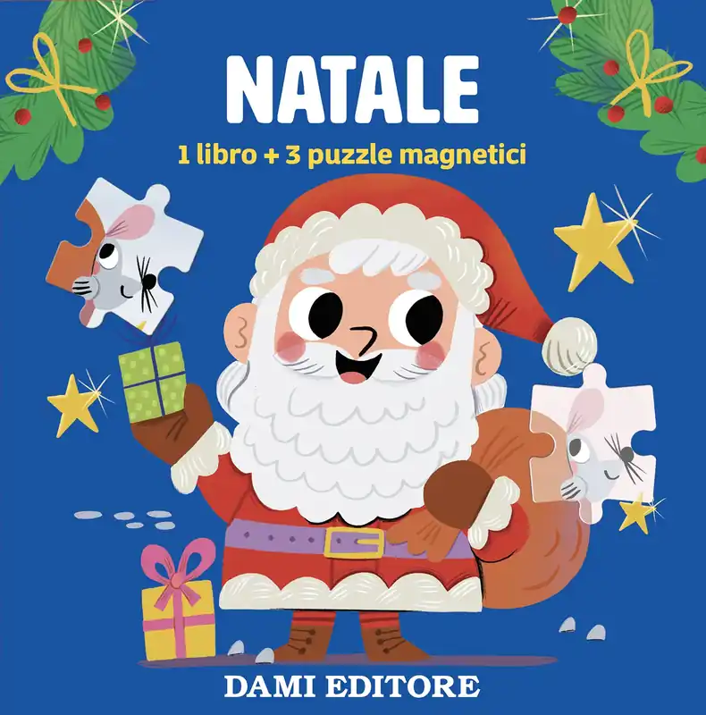 Soddisfatti O Rimborsati Natale 1 libro + 3 puzzle magnetici