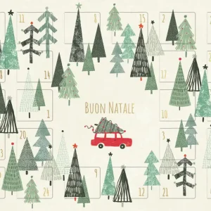 Prezzo Di Fabbrica Natale - biglietto calendario Alberi