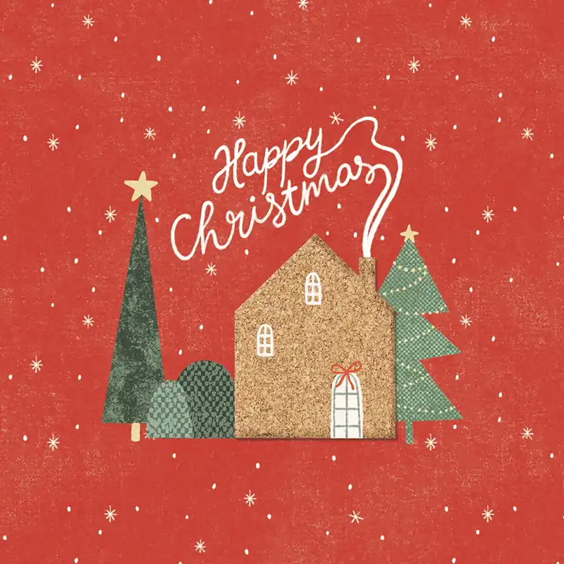 Scelto Dai Clienti Natale - biglietto Casa