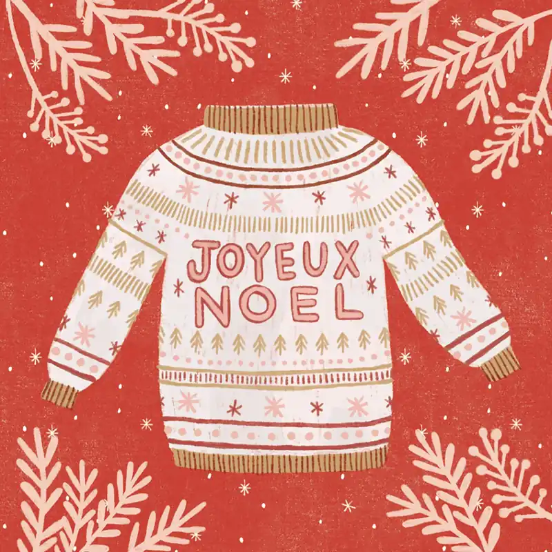 Natale - biglietto Maglione Saldi