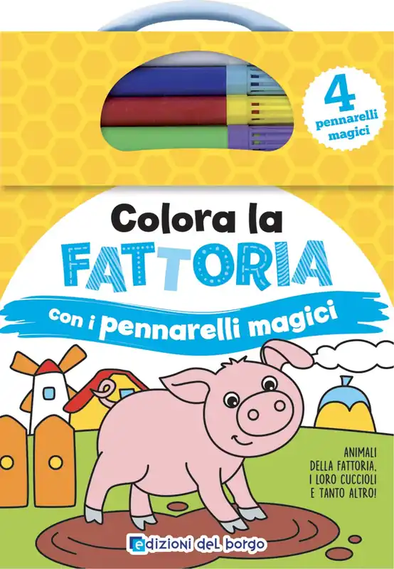 Colora la fattoria con i pennarelli magici Occasione Imperdibile