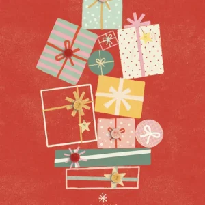Natale - biglietto Pacchi Regalo Non Perdere