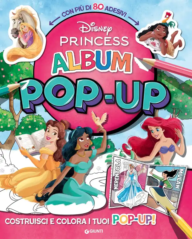 Prezzo Scontato Disney Princess Album Pop-up. Con più di 80 adesivi Costruisci e colora i tuoi pop-up